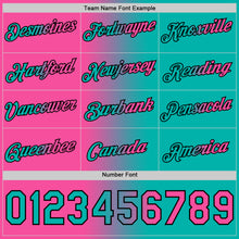 Load image into Gallery viewer, Custom Aqua Pink-Black Gradient Fashion Performance T-Shirt