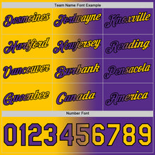 Load image into Gallery viewer, Custom Purple Yellow-Black Gradient Fashion Performance T-Shirt