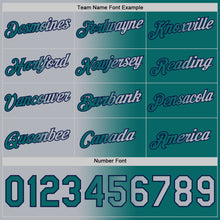 Load image into Gallery viewer, Custom Teal Gray-Navy Gradient Fashion Performance T-Shirt