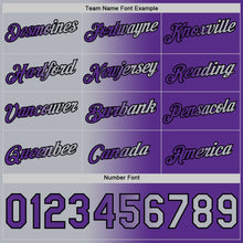 Load image into Gallery viewer, Custom Purple Gray-Black Gradient Fashion Performance T-Shirt