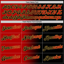 Load image into Gallery viewer, Custom Black Red-Old Gold Gradient Fashion Performance T-Shirt