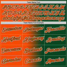 Load image into Gallery viewer, Custom Green Orange-White Gradient Fashion Performance T-Shirt