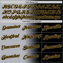 Load image into Gallery viewer, Custom Black Gray-Old Gold Gradient Fashion Performance T-Shirt