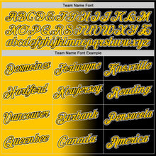 Load image into Gallery viewer, Custom Black Yellow-White Gradient Fashion Performance T-Shirt