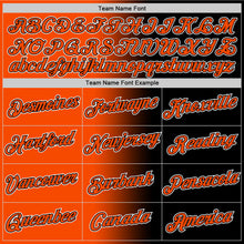 Load image into Gallery viewer, Custom Black Orange-White Gradient Fashion Performance T-Shirt