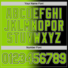 Load image into Gallery viewer, Custom Black Neon Green-White Gradient Fashion Performance T-Shirt