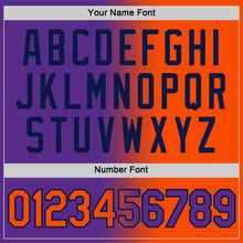 Load image into Gallery viewer, Custom Purple Orange-Navy Gradient Fashion Performance T-Shirt