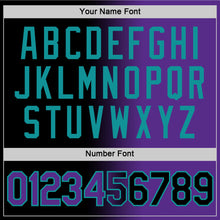 Load image into Gallery viewer, Custom Black Purple-Teal Gradient Fashion Performance T-Shirt