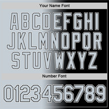 Load image into Gallery viewer, Custom Black Silver-White Gradient Fashion Performance T-Shirt