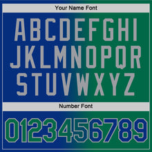 Load image into Gallery viewer, Custom Royal Kelly Green-Gray Gradient Fashion Performance T-Shirt