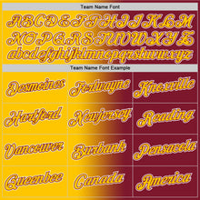 Load image into Gallery viewer, Custom Crimson Yellow-White Gradient Fashion Performance T-Shirt