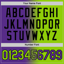 Load image into Gallery viewer, Custom Purple Neon Green-Black Gradient Fashion Performance T-Shirt