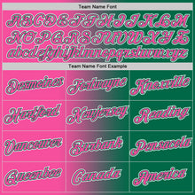 Load image into Gallery viewer, Custom Kelly Green Pink-White Gradient Fashion Performance T-Shirt