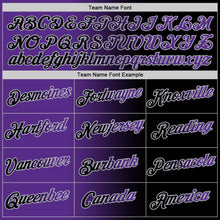 Load image into Gallery viewer, Custom Black Purple-Gray Gradient Fashion Performance T-Shirt