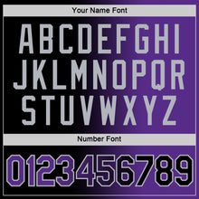 Load image into Gallery viewer, Custom Black Purple-Gray Gradient Fashion Performance T-Shirt