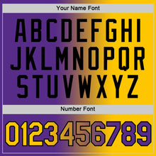 Load image into Gallery viewer, Custom Purple Yellow-Black Gradient Fashion Performance T-Shirt