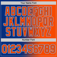 Load image into Gallery viewer, Custom Royal Orange-White Gradient Fashion Performance T-Shirt