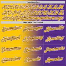 Load image into Gallery viewer, Custom Purple Yellow-White Gradient Fashion Performance T-Shirt