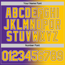 Load image into Gallery viewer, Custom Purple Yellow-White Gradient Fashion Performance T-Shirt