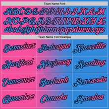 Load image into Gallery viewer, Custom Powder Blue Pink-Black Gradient Fashion Performance T-Shirt