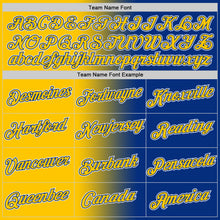 Load image into Gallery viewer, Custom Royal Yellow-White Gradient Fashion Performance T-Shirt