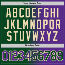 Load image into Gallery viewer, Custom Green Purple-Cream Gradient Fashion Performance T-Shirt
