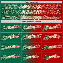 Load image into Gallery viewer, Custom Red Vintage Mexican Flag Kelly Green-City Cream Gradient Fashion Performance T-Shirt