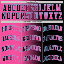 Load image into Gallery viewer, Custom Black Pink-Light Blue Authentic Gradient Fashion Basketball Jersey