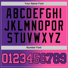 Load image into Gallery viewer, Custom Purple Pink-Black Authentic Gradient Fashion Basketball Jersey