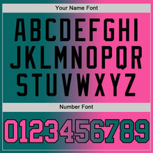 Load image into Gallery viewer, Custom Teal Pink-Black Authentic Gradient Fashion Basketball Jersey
