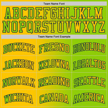 Load image into Gallery viewer, Custom Neon Green Yellow-Navy Authentic Gradient Fashion Basketball Jersey