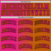 Load image into Gallery viewer, Custom Texas Orange Hot Pink-Black Authentic Gradient Fashion Basketball Jersey