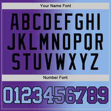 Load image into Gallery viewer, Custom Purple Light Blue-Black Authentic Gradient Fashion Basketball Jersey