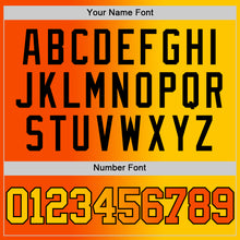 Load image into Gallery viewer, Custom Orange Yellow-Black Authentic Gradient Fashion Basketball Jersey