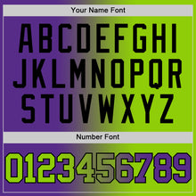 Load image into Gallery viewer, Custom Purple Neon Green-Black Authentic Gradient Fashion Basketball Jersey