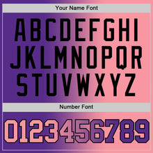 Load image into Gallery viewer, Custom Purple Medium Pink-Black Authentic Gradient Fashion Basketball Jersey