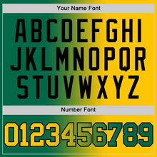 Load image into Gallery viewer, Custom Kelly Green Yellow-Black Authentic Gradient Fashion Basketball Jersey