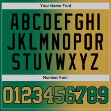 Load image into Gallery viewer, Custom Kelly Green Old Gold-Black Authentic Gradient Fashion Basketball Jersey