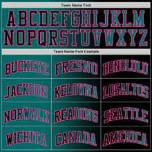 Load image into Gallery viewer, Custom Black Teal-Pink Authentic Gradient Fashion Basketball Jersey