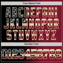 Load image into Gallery viewer, Custom Black Vintage USA Flag Crimson-Cream Authentic Gradient Fashion Basketball Jersey