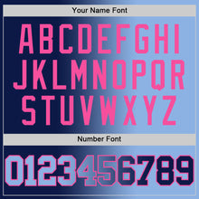 Load image into Gallery viewer, Custom Navy Light Blue-Pink Authentic Gradient Fashion Basketball Jersey