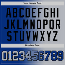 Load image into Gallery viewer, Custom Royal Gray-Black Authentic Gradient Fashion Basketball Jersey