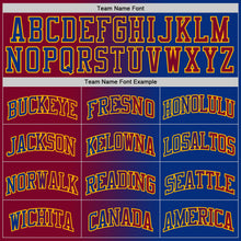 Load image into Gallery viewer, Custom Royal Maroon-Gold Authentic Gradient Fashion Basketball Jersey