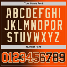 Load image into Gallery viewer, Custom Brown Orange-Cream Authentic Gradient Fashion Basketball Jersey