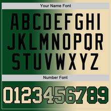 Load image into Gallery viewer, Custom Green Cream-Black Authentic Gradient Fashion Basketball Jersey