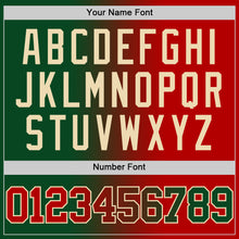 Load image into Gallery viewer, Custom Green Red-Cream Authentic Gradient Fashion Basketball Jersey