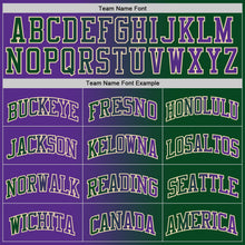 Load image into Gallery viewer, Custom Green Purple-Cream Authentic Gradient Fashion Basketball Jersey