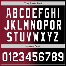 Load image into Gallery viewer, Custom Black White-Crimson Authentic Gradient Fashion Baseball Jersey