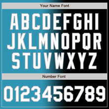 Load image into Gallery viewer, Custom Black White Panther Blue-Gray Authentic Gradient Fashion Baseball Jersey