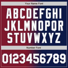 Load image into Gallery viewer, Custom Navy White Crimson-Gray Authentic Gradient Fashion Baseball Jersey